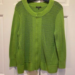 Lafayette 148 Green Cardigan Sweater